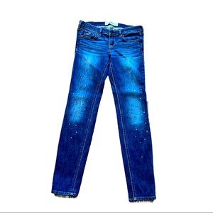 Hollister Jeans Size 3R Embellished Skinny